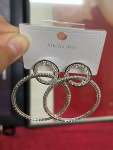 Xin Jia Mei (USA) | Silver Earrings with Stones | Women Jewellery | New