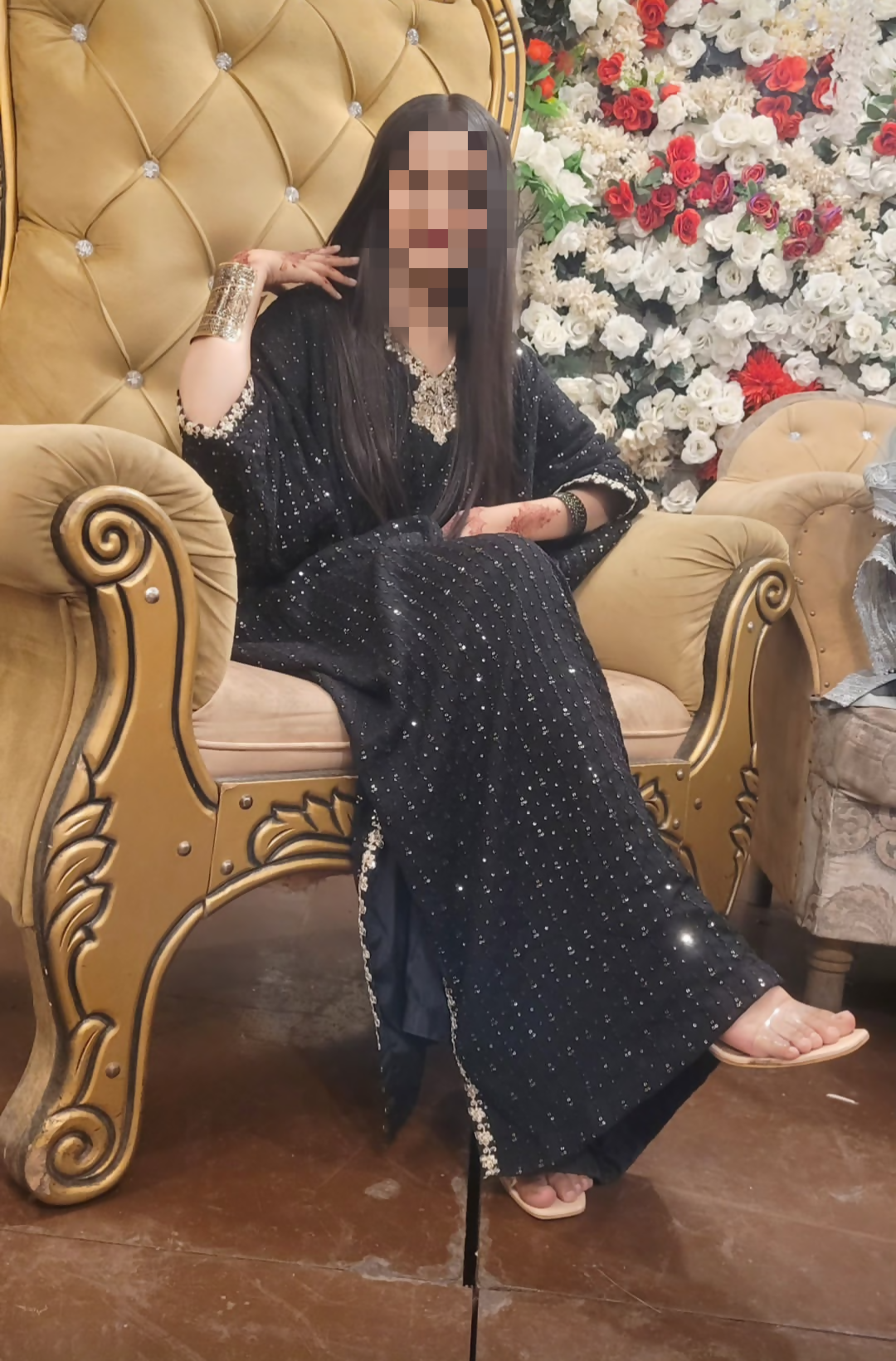 Agha Jaan | Women Branded Formals | Small | Black | Worn Once