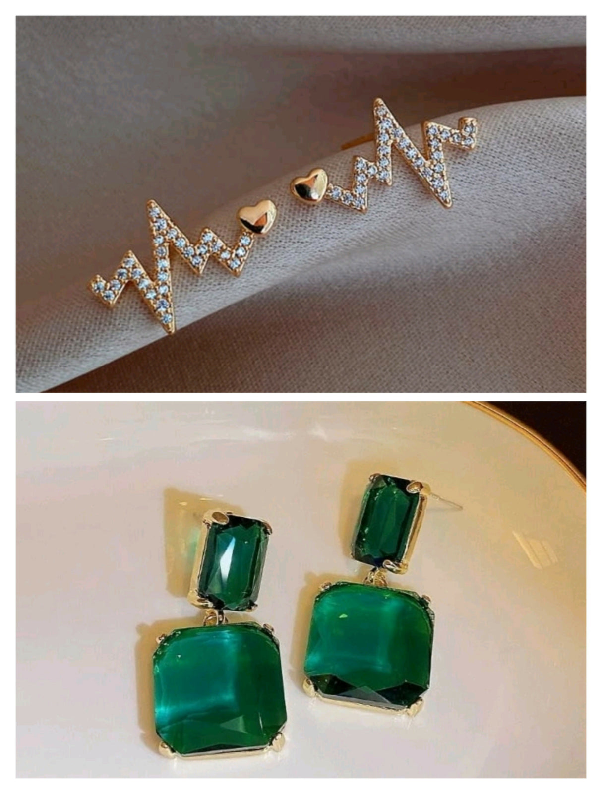 Pack of 2 Pair of Earrings (281-501) | Women Jewelry | Earrings | Size: 4cm×2cm | New