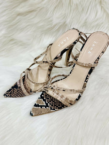 Zaha | Beige Snake Heels | Women Shoes | Size 37 | Worn Once