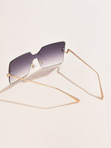Buy SHEIN Geometric Rimless Fashion Glasses in Pakistan