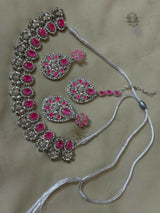 Beautiful Silver with Pink Stones Set | Women Jewelry | Wedding Jewelry & Sets | Medium | Worn Once