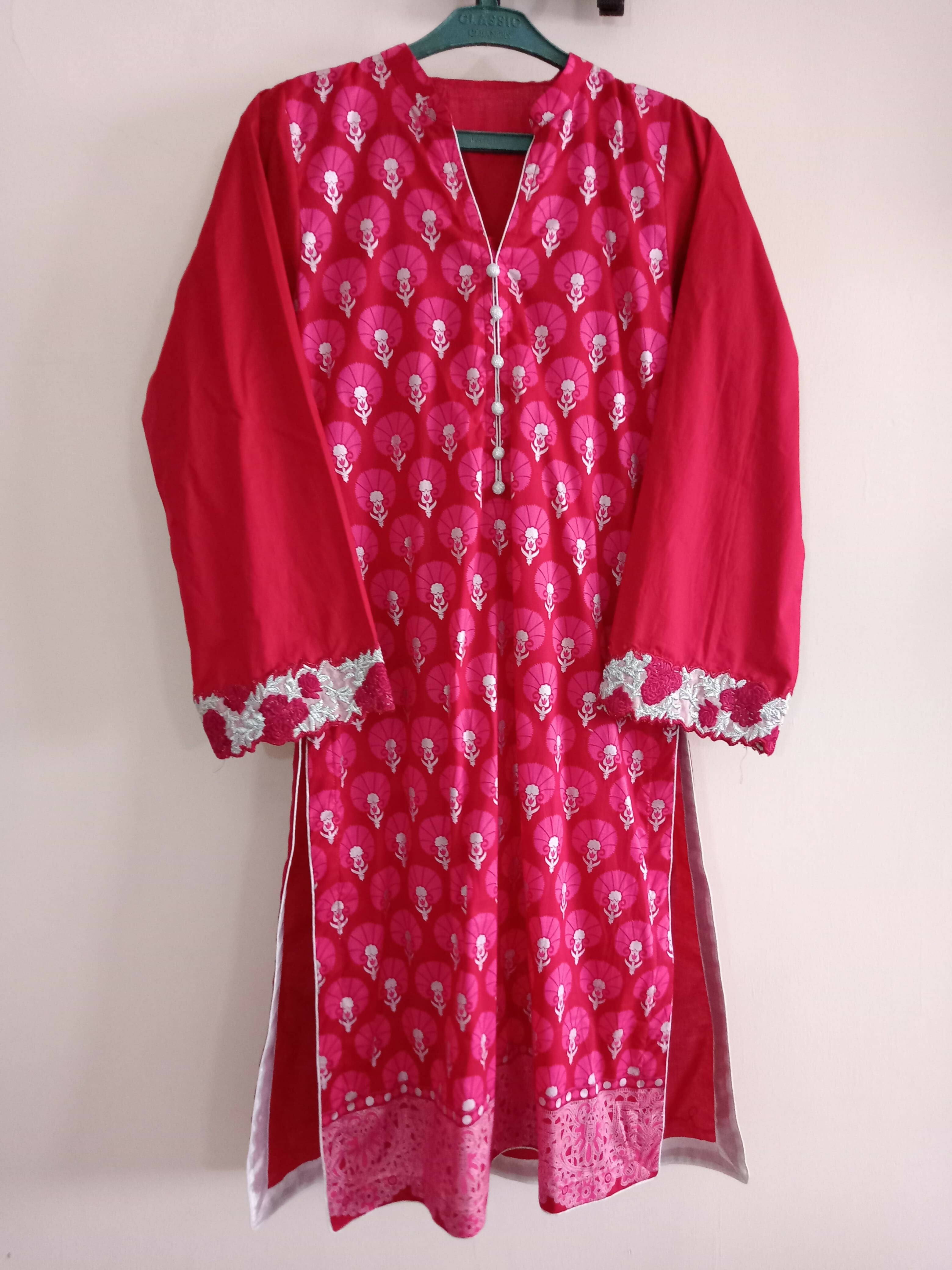 Beautiful Red Kurta | Women Locally Made Kurta | X Small | New