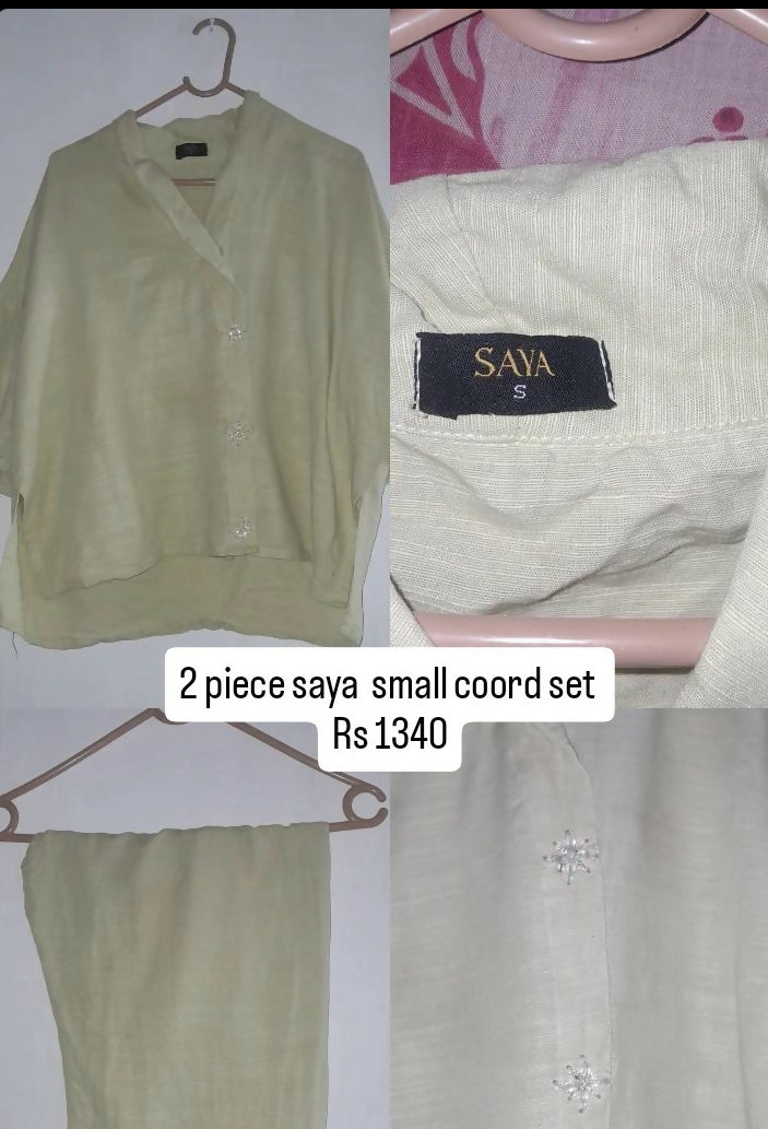 Saya | Women Branded Kurta | Small | Green | Preloved