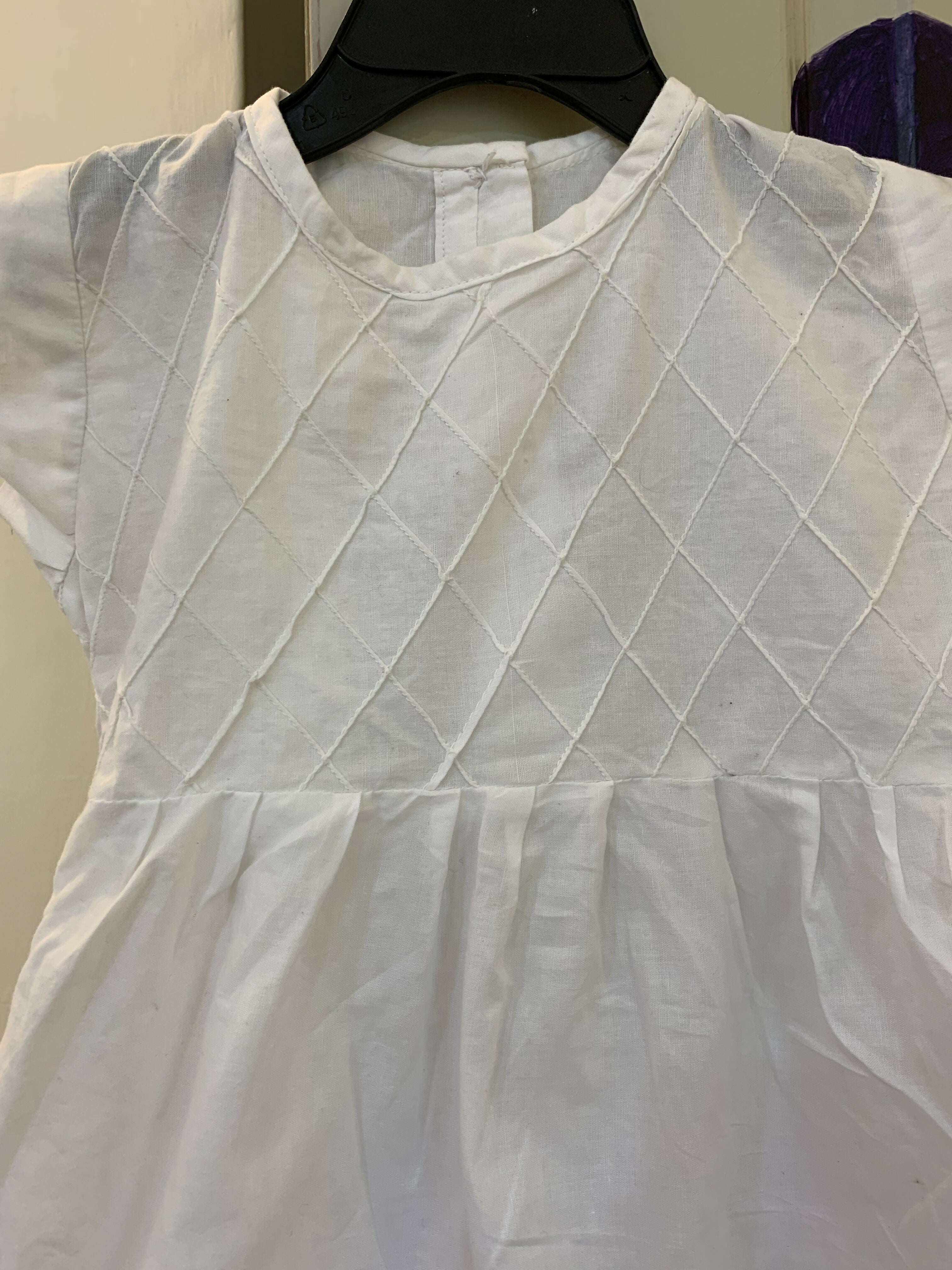 White frok | Girls Tops & Shirts | Size 1-2 yr | New