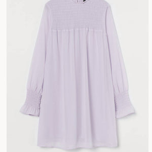 H&M | Chiffon Purple Long Shirt | Women Tops & Shirts | Medium | Brand New With Tags