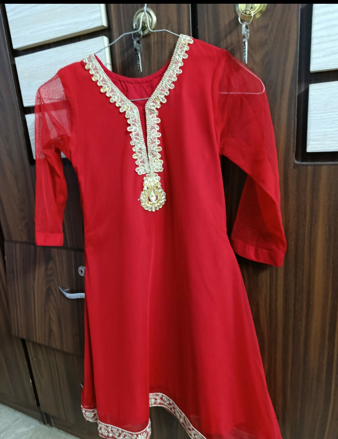 Net Long Frock | Kids | Girls Skirts & Dresses | Size: 6 to 8 Yrs | Preloved