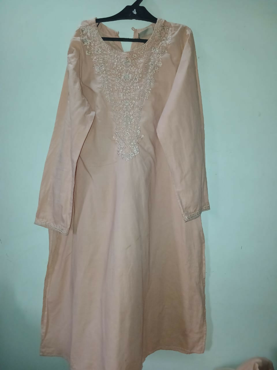 Peach Embroidered 3Pcs | Women Locally Made Formals | Large | Preloved