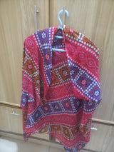 Pink Chunri Print Dupatta | Women Accessories | Duppatas & Shawls | Large | Brand New