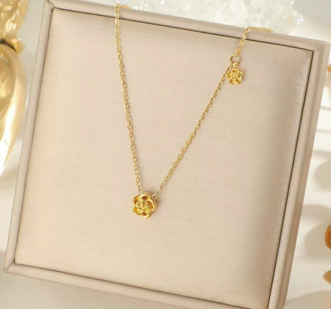 Double Flower Pendant-00718 | Women Jewelry | Necklaces & Pendants | Brand New