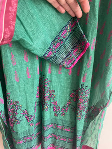 Green and Red Kurta | Women Locally Made Kurta | Worn Once