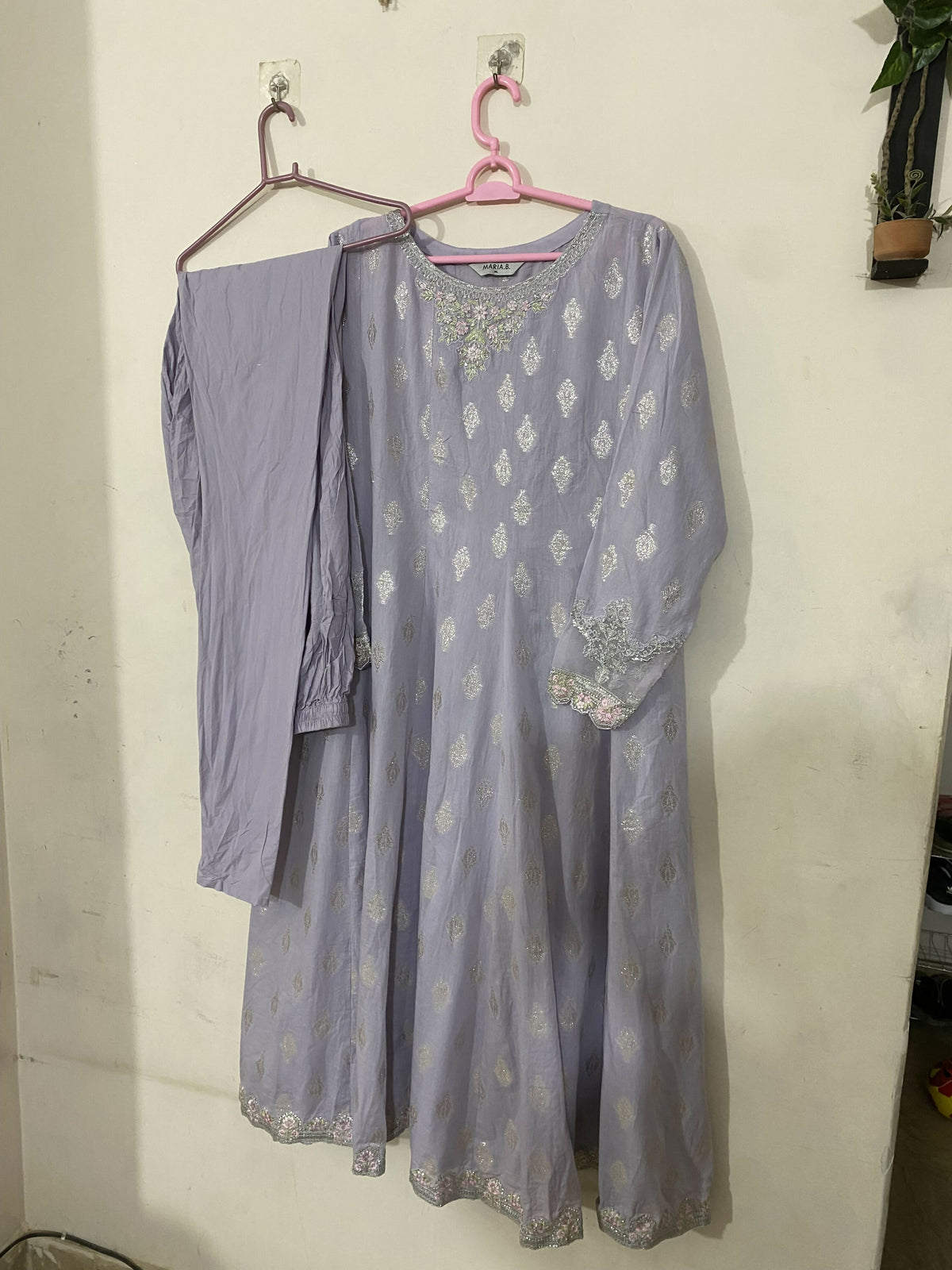 Maria B | Women Branded Kurta | Grey | XLarge | Preloved