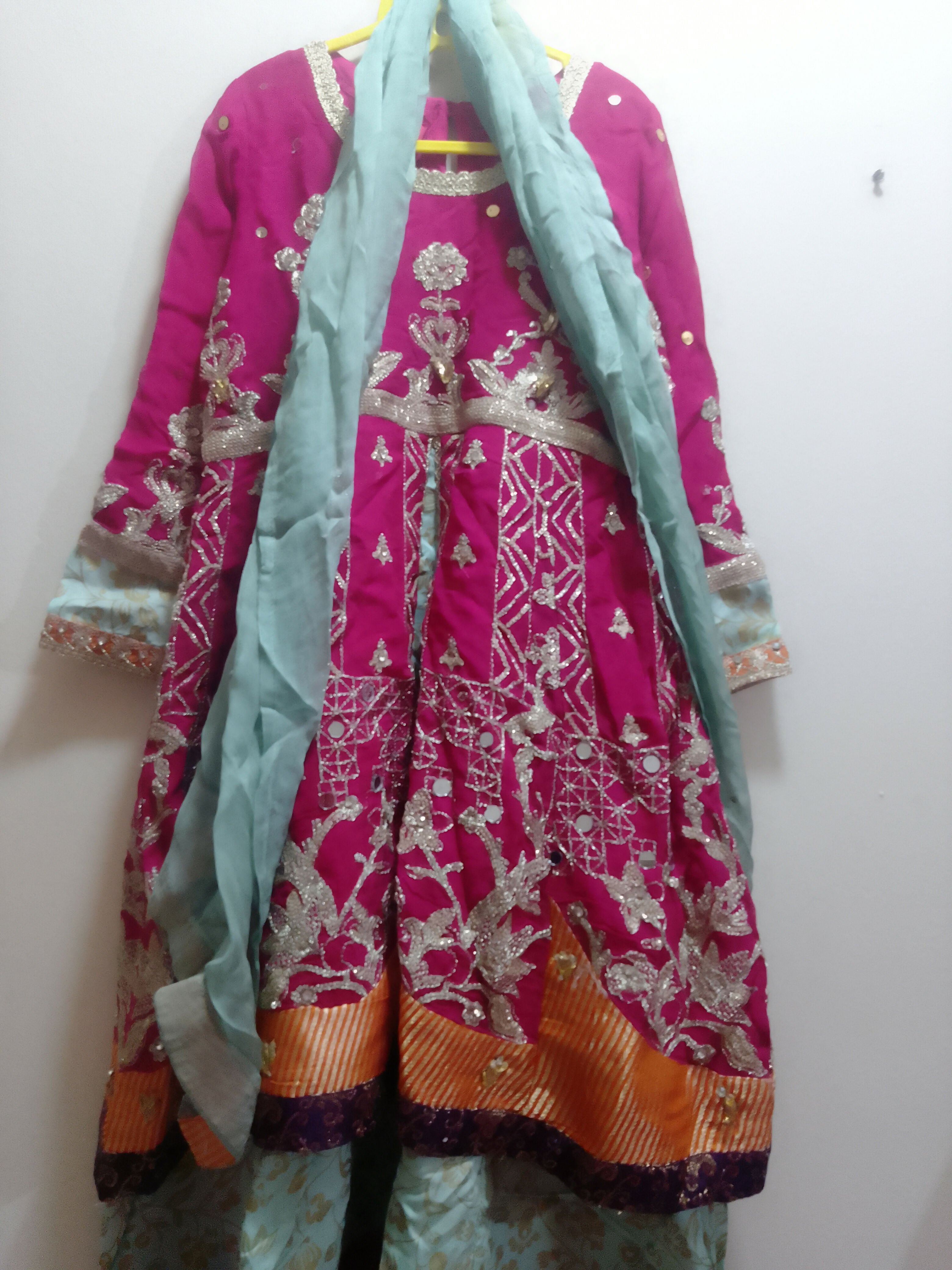 3 PC Double Frok | Girls Shalwar Kameez | Preloved