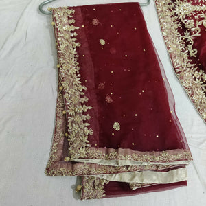 Deep Red Bridal Suit | Women Bridals | Medium | Worn Once