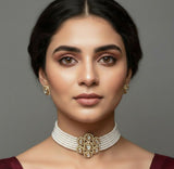 Oval/Tear Choker Set-00238 | Women Jewelry | Wedding Jewelry & Sets | Brand New