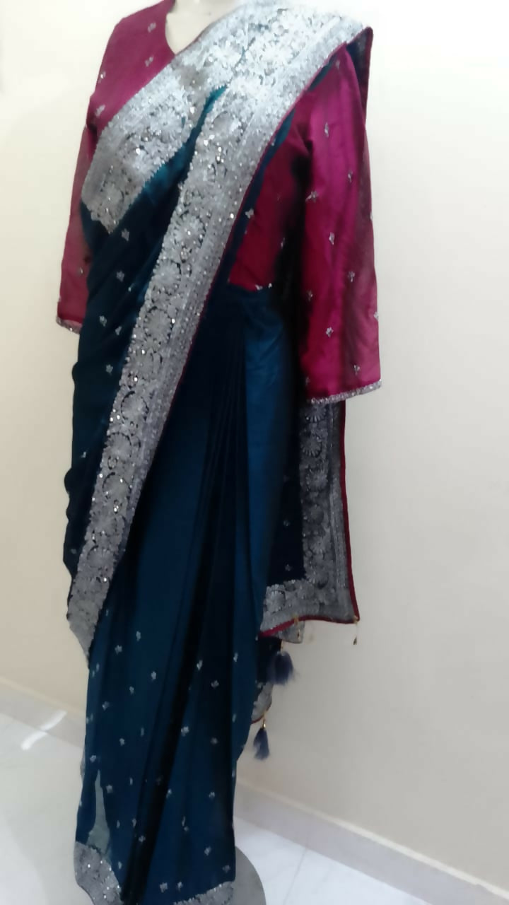 Chiffon Saree | Women Locally Made Formals | Women Sarees | Preloved