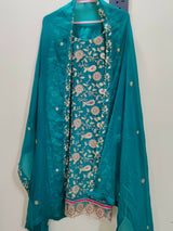 Green 3Pcs | Women Locally Made Formals | Large | Worn Once