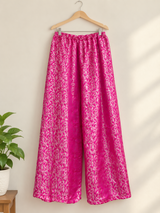 Banarsi Flapper | Women Bottoms & Pants | Pink | Large | Preloved