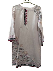 Nishat | Baby Pink Lawn Kurta | Women Branded Kurta | Preloved