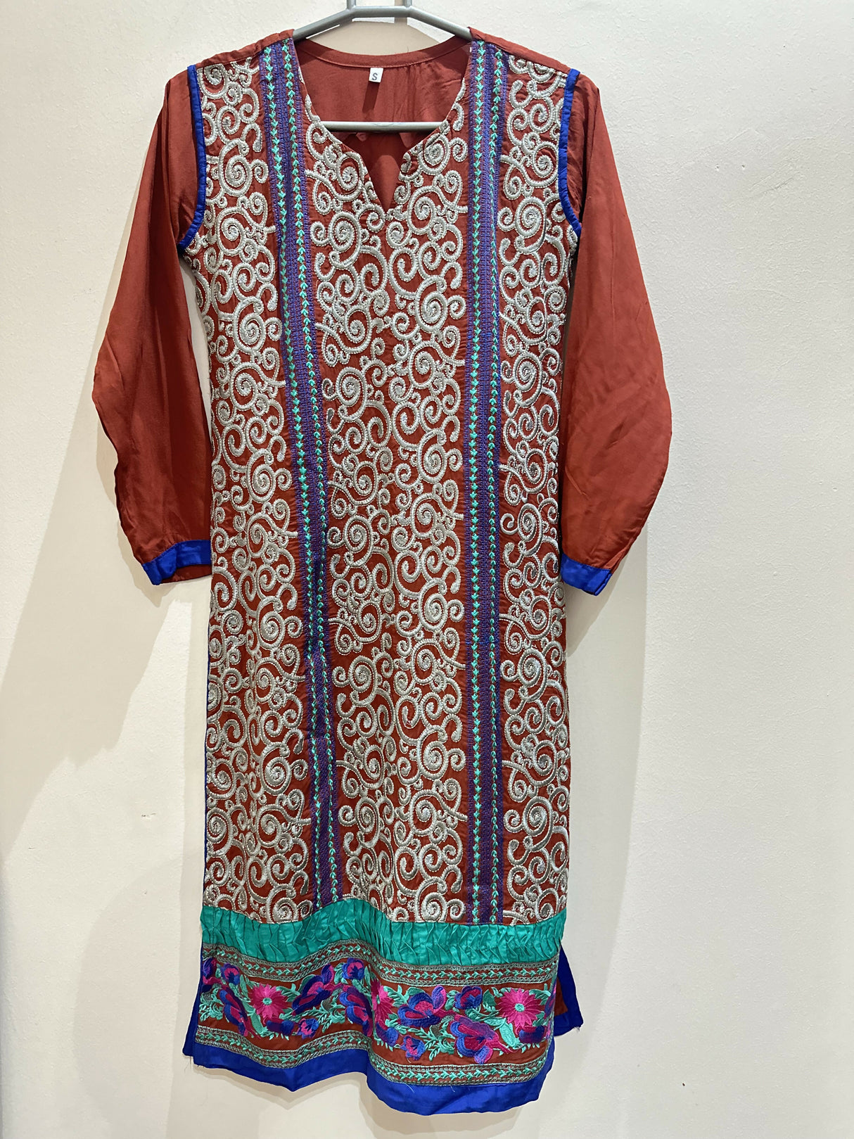 3PC Embroidered Suit | Women Locally Made Kurta | Small | New