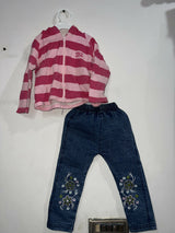 Branded Hoodie and Jeans | Kids | Girls Tops & Shirts | Size : 1 to 2 Yrs | Worn Once