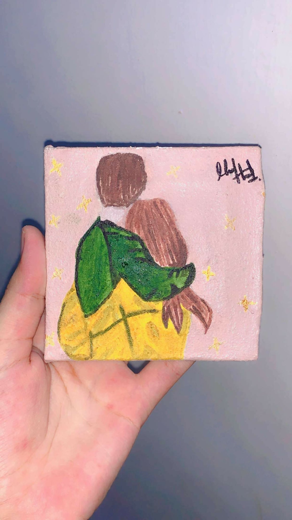 Couple painting | For Your Home | Art and Paintings | Acrylic Painting | Size: 4x4 | New