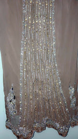 Brown Embroidered Shirt | Women Locally Made Kurta | Large | Preloved