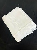 Dyeable Chiffon Lace Dupatta | Women Accessories | Duppata | Large | Brand New