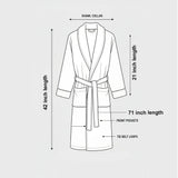 Luxury Purple Fleece Bathrobe for Women | Women Accessories | Bath Towels | Brand New