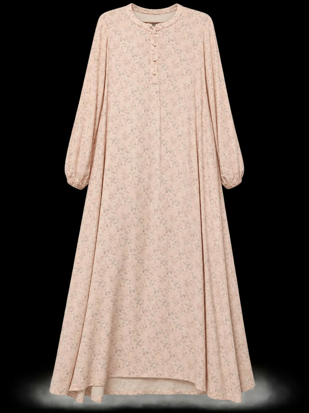 Tea Pink Floral Printed Frock | Women Frocks & Maxis | Large | Worn Once