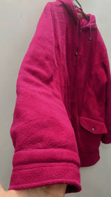 Pink Coat With Cap | Women Sweaters & Jackets | Medium | Preloved
