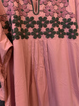 Pink Embroidered Frock | Women Frocks & Maxis | Medium | Worn Once