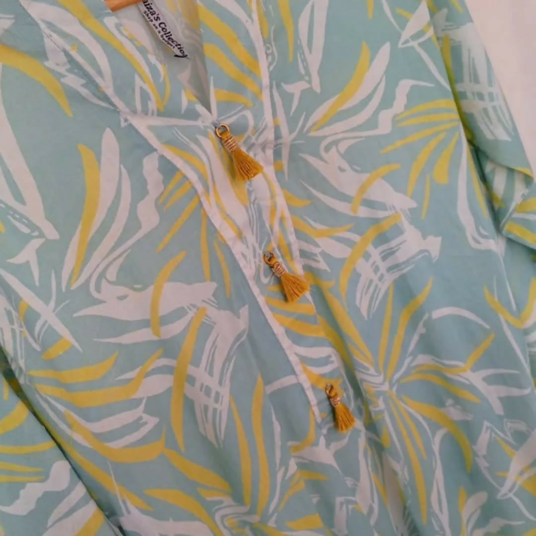 ? New Arrival- 2-Piece Collection! ?Our stunning Smoky Blue set, is available in a stitched o (3)