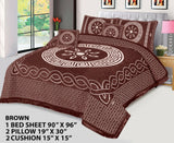 5Pc Orbit Style Velvet Jacquard Bedsheet | Home Decor |Bedsheets & Bedding | Brand New