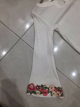 White Chicken Kari Kurta | Women Locally Made Kurta | Small | Preloved