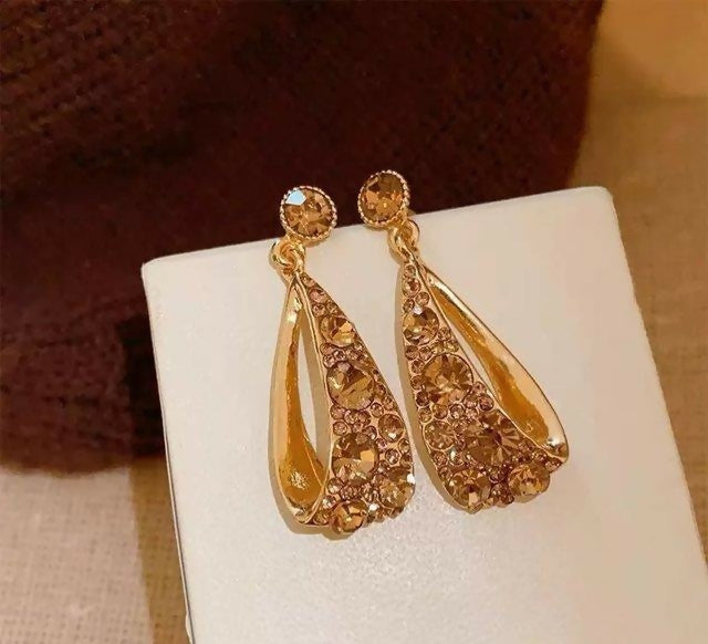 Round Drop Earring Pair-00684 | Women Jewelry | Earrings | Brand New