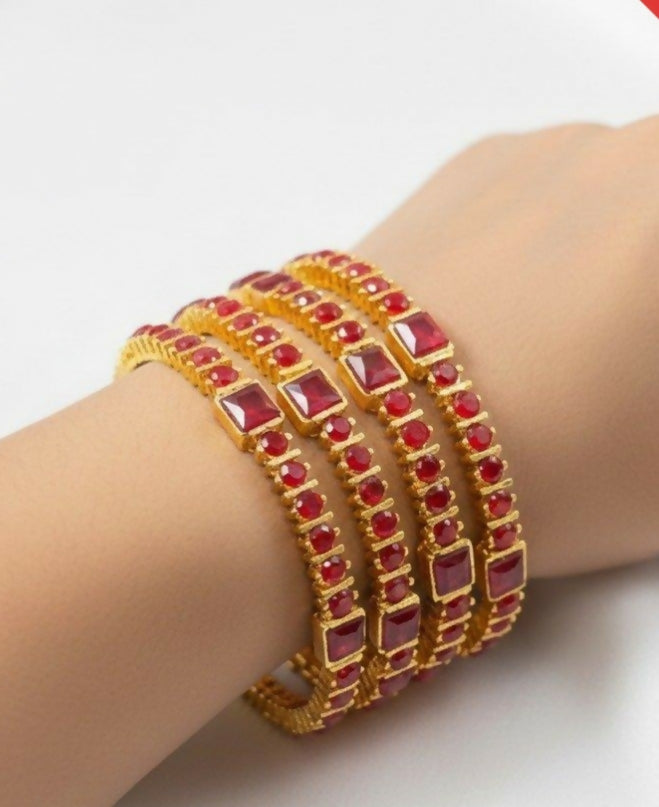 Square 4 Pcs Bangles Set-00023 | Women Jewelry | Bangles/Bracelets | Brand New