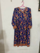Rang Ja | Women Branded Kurta | Blue | Large | Preloved