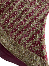 Royal Bridal Ensemble | Red Bridal Sharara | Women Bridals | Medium to Large | Worn Once