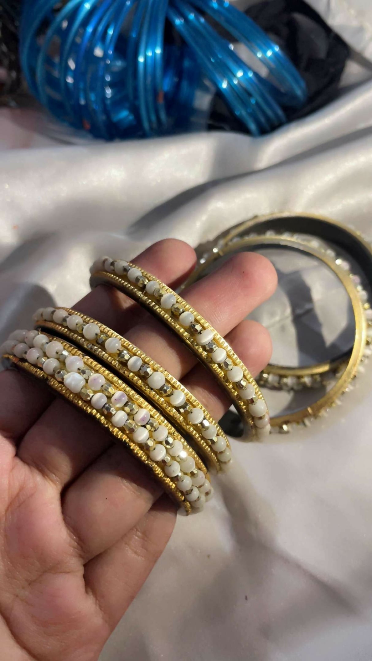 Golden Bangles | Women Jewelry | Bangles/Bracelets | Size: 2.15 | Preloved
