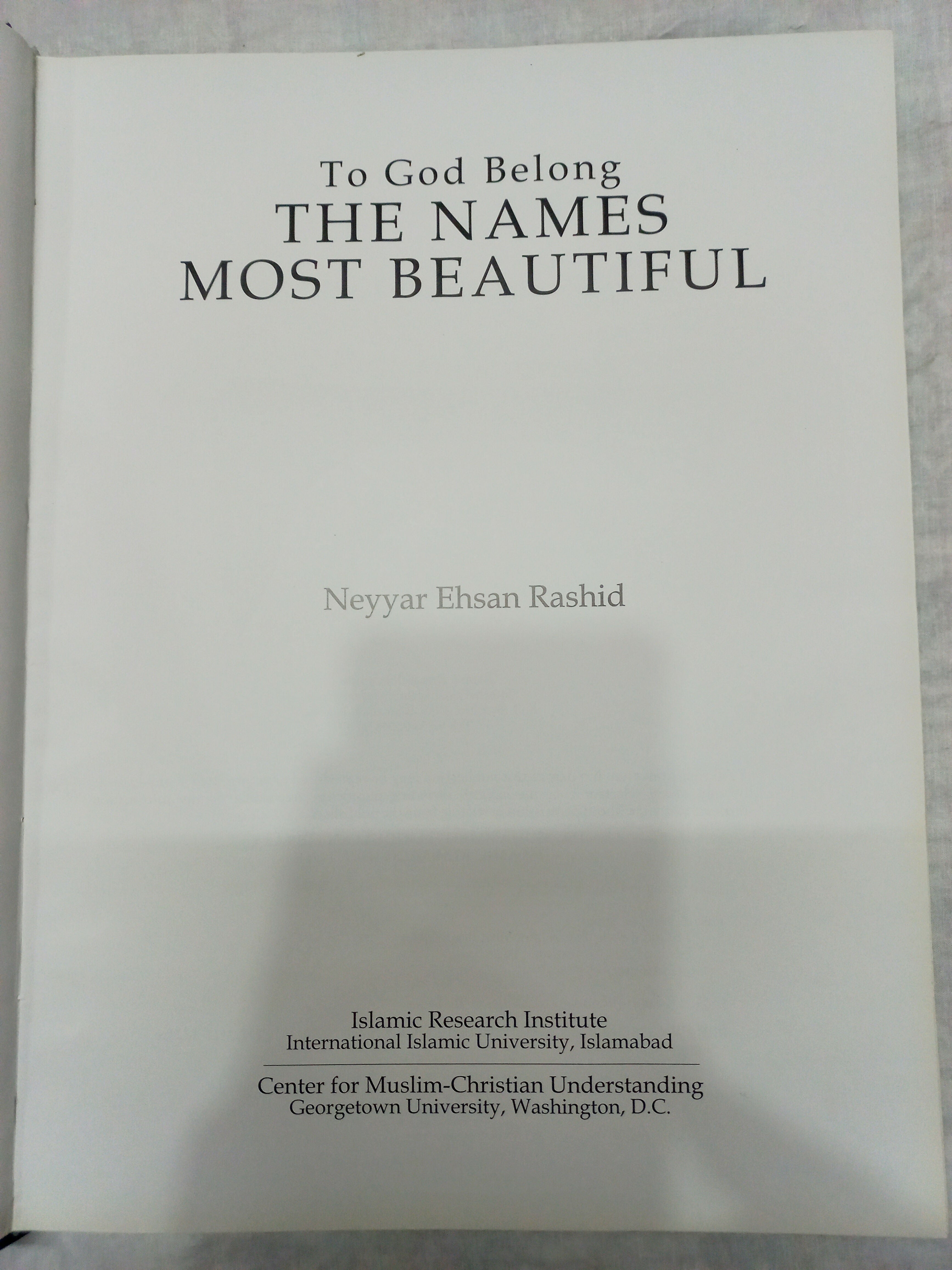 The Names Most Beautiful - Book | Books | Large | New