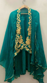 4 piece dress Beautiful Green Party Wear | Women Locally Made Formals | Small | Preloved