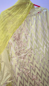 Light Green Embroided 2Pcs | Women Locally Made Kurta | Large | Preloved