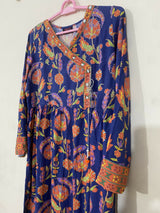 Rang Ja | Women Branded Kurta | Blue | Large | Preloved