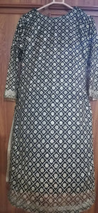 Black and golden 3 PC suit | Women Locally Made Formals | X Small | Worn Once