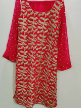 Shocking Pink 2Pcs | Women Locally Made Formals | Large | New