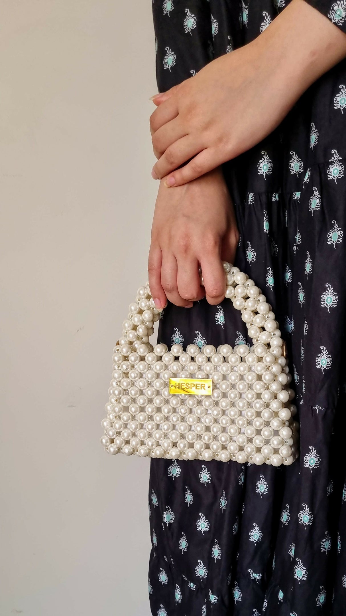 Classic Pearl Beaded Hand Bag | Pearls Bag | Women Bag | Brand New