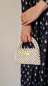 Classic Pearl Beaded Hand Bag | Pearls Bag | Women Bag | Brand New