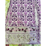 Embroided lawn 3Pcs | Women Locally Made Kurta | Medium | Purple | Brand New
