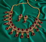 Square Tear Drop Necklace Set-00017 | Women Jewelry | Wedding Jewelry & Sets | Brand New